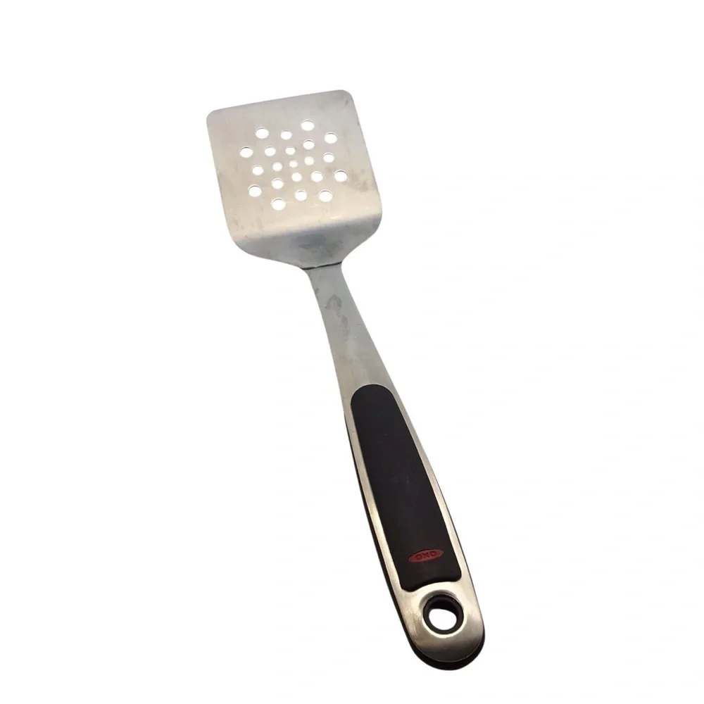 OXO SoftWorks Stainless Steel Slotted Turner Spatula Non-Slip Handle 13”
